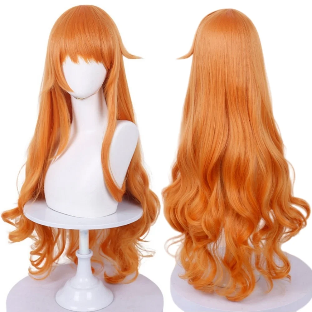 アニメナミコスプレウィッグ-one-ナミローズネットウィッグ-ハロウィンパーティーコス