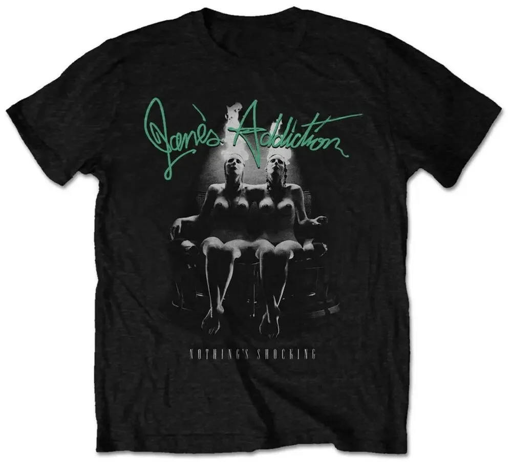 Janes Addiction Nothings Shocking Packaged   Anime pattern for both men and women High quality cotton Short Sleeves