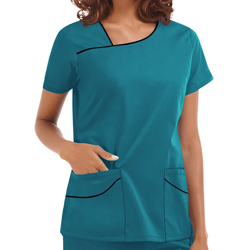 Monos médicos quirúrgicos, ropa de trabajo para salón de belleza, uniformes médicos, Tops elásticos con pantalones de bolsillo, uniforme de