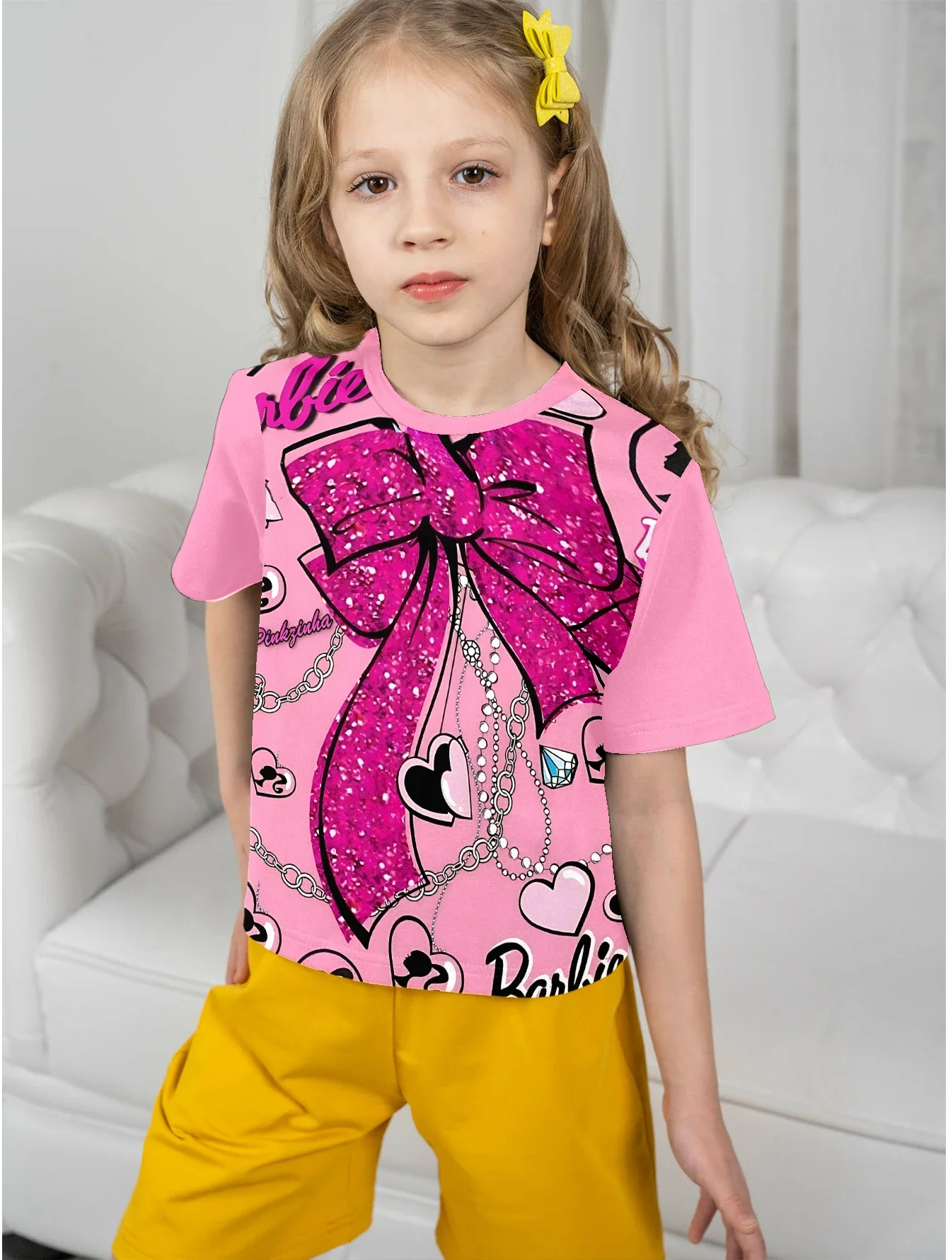 3D Print Pink Lol B-barbies Baby Clothing 5 to 14 Years Male Outdoor Clothes for Children Boy Girl Child T-Shirt Top Shirts