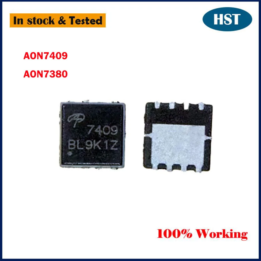 10 pz/lotto nuovo originale AON7409 A07409 7409 AON7380 7380 AON7380 QFN 8 Chip IC Chipset