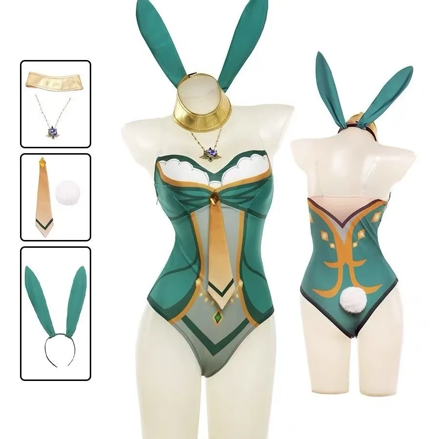 

2025 fashion new beautiful cos clothes for women Genshin Impact cos rabbit girl lisa minz ye yin famous lisa cosplay costume