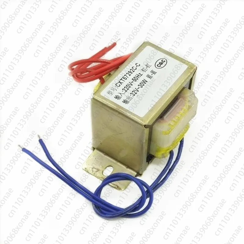 

Силовой трансформатор EI, от 30 Вт, 220 В до 32 В, шлифовальный трансформатор, медный провод переменного тока, 32 В