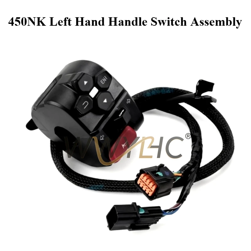 

Подходит для Spring Breeze 450NK, левый и правый переключатель с ручкой в сборе CF400-7, левый и правый переключатель фар зажигания