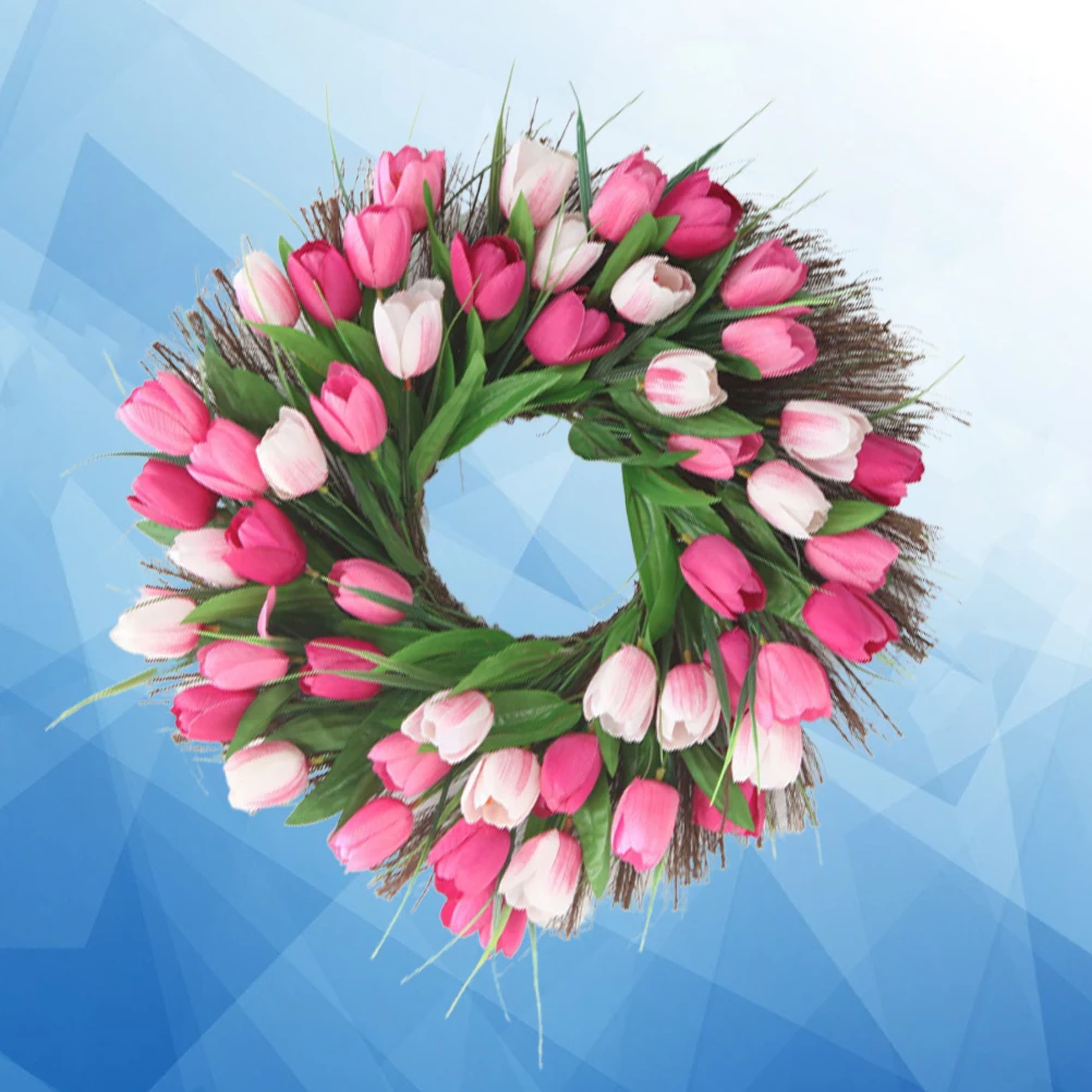 

Artificial Flower Simulated Tulip Decoration Bride Fake Flowers Cloth Bamboo Weddings Garland