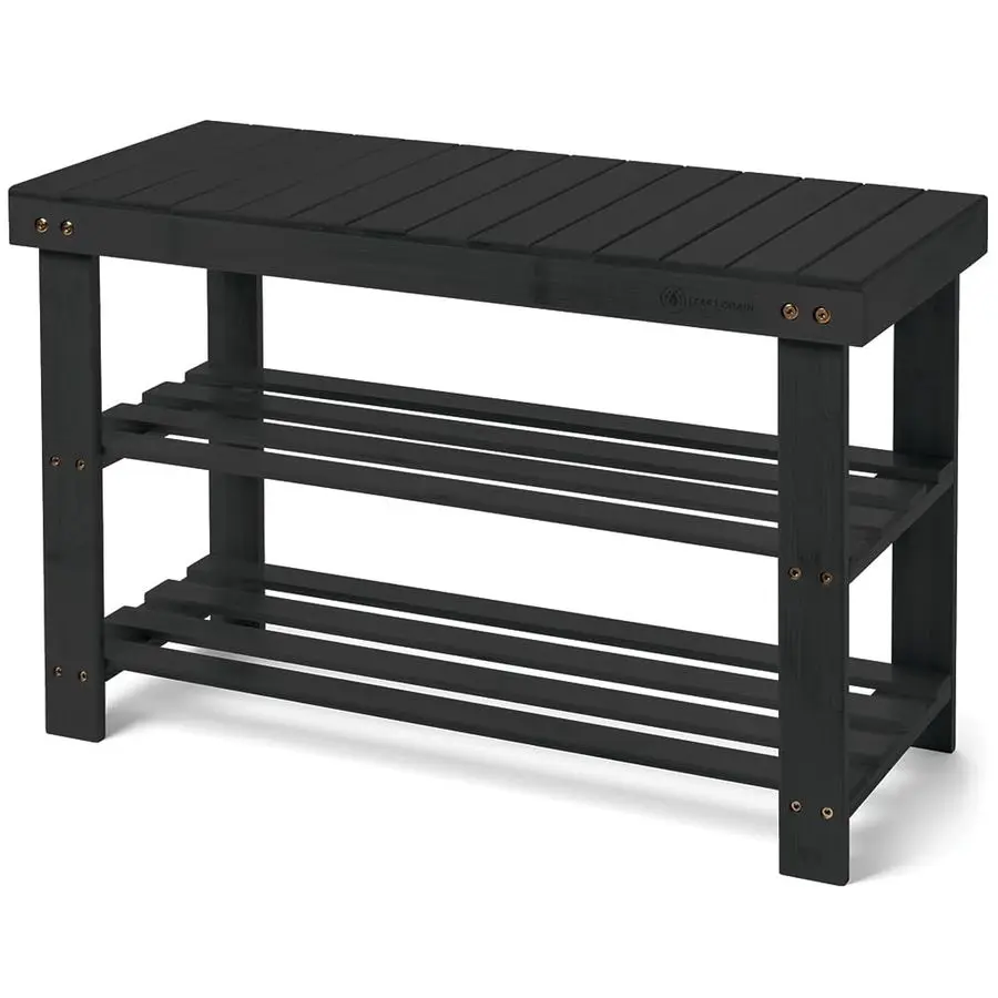Shoe Rack Shoe Storage Bench for Front Door Entrance Entryway Bench with Shoe Shelf, Shoe Storage Organizer, Wooden Shoe Rack, D