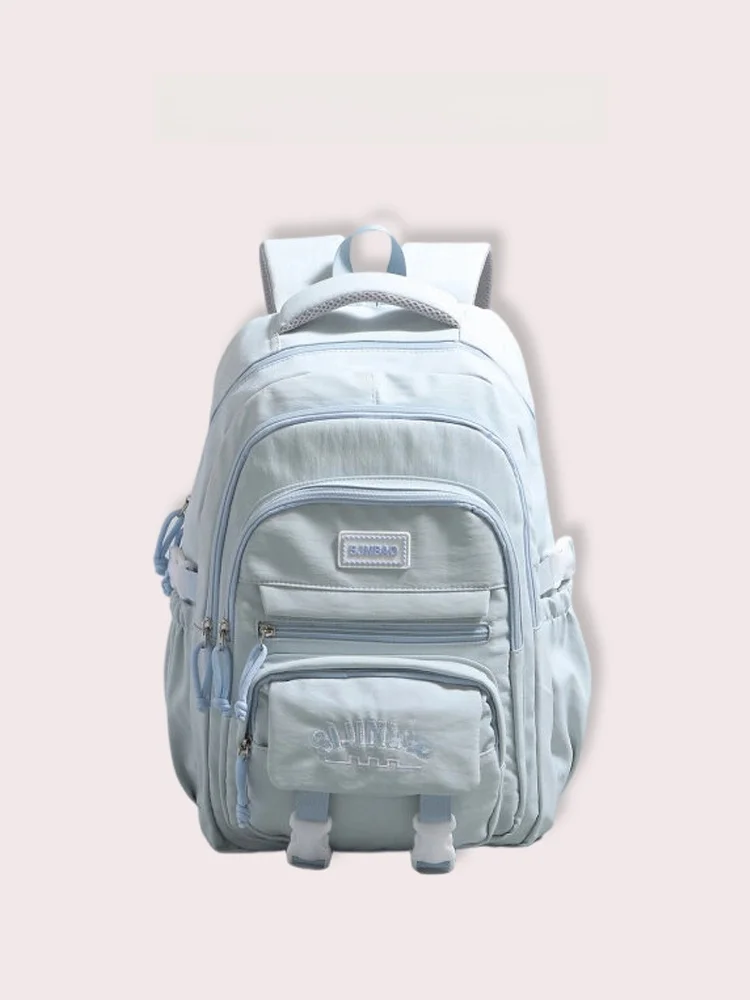Mochila ultraleve Clnoe Kenok com proteção para a coluna, para estudantes do ensino médio e do ensino superior, bolsa de ombr...