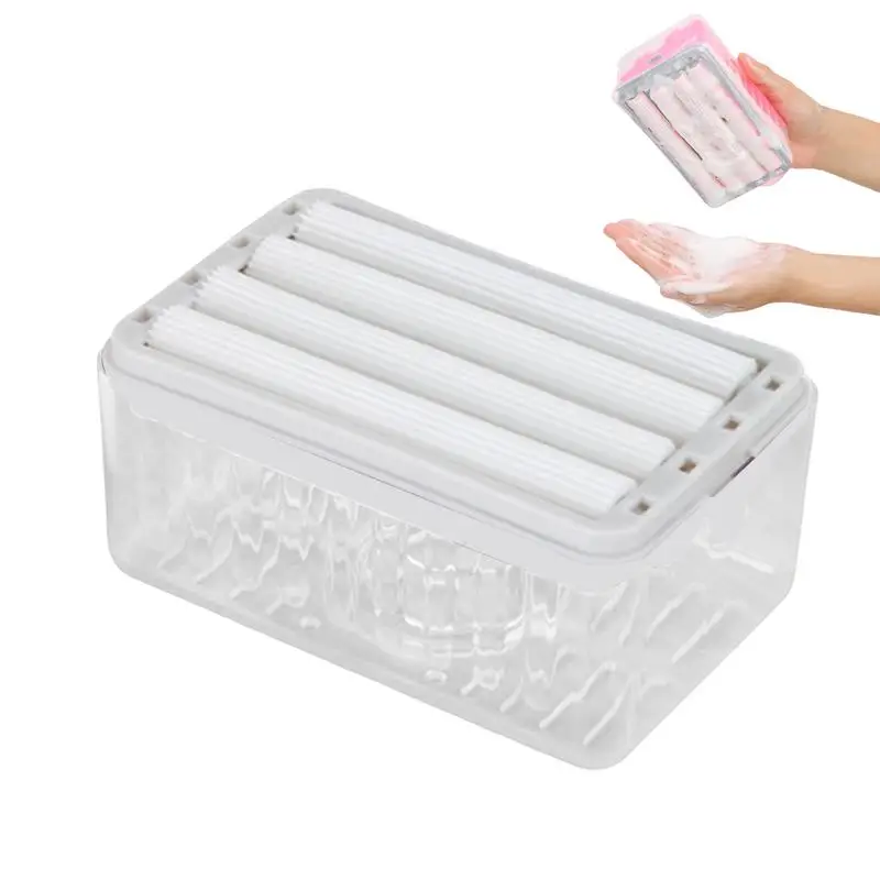 Soapbar Holder With Rollers Household Soapbar Holder For Foaming Space-Saving Soapbar Container For Bathroom Kitchen Shower