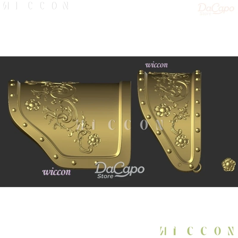 Traje oscuro para adultos Rumi zoey Mira armadura de hombro dorada pulsera de Color Prop Kpop Demon Hunter Cosplay HUNTRX Anime Acc