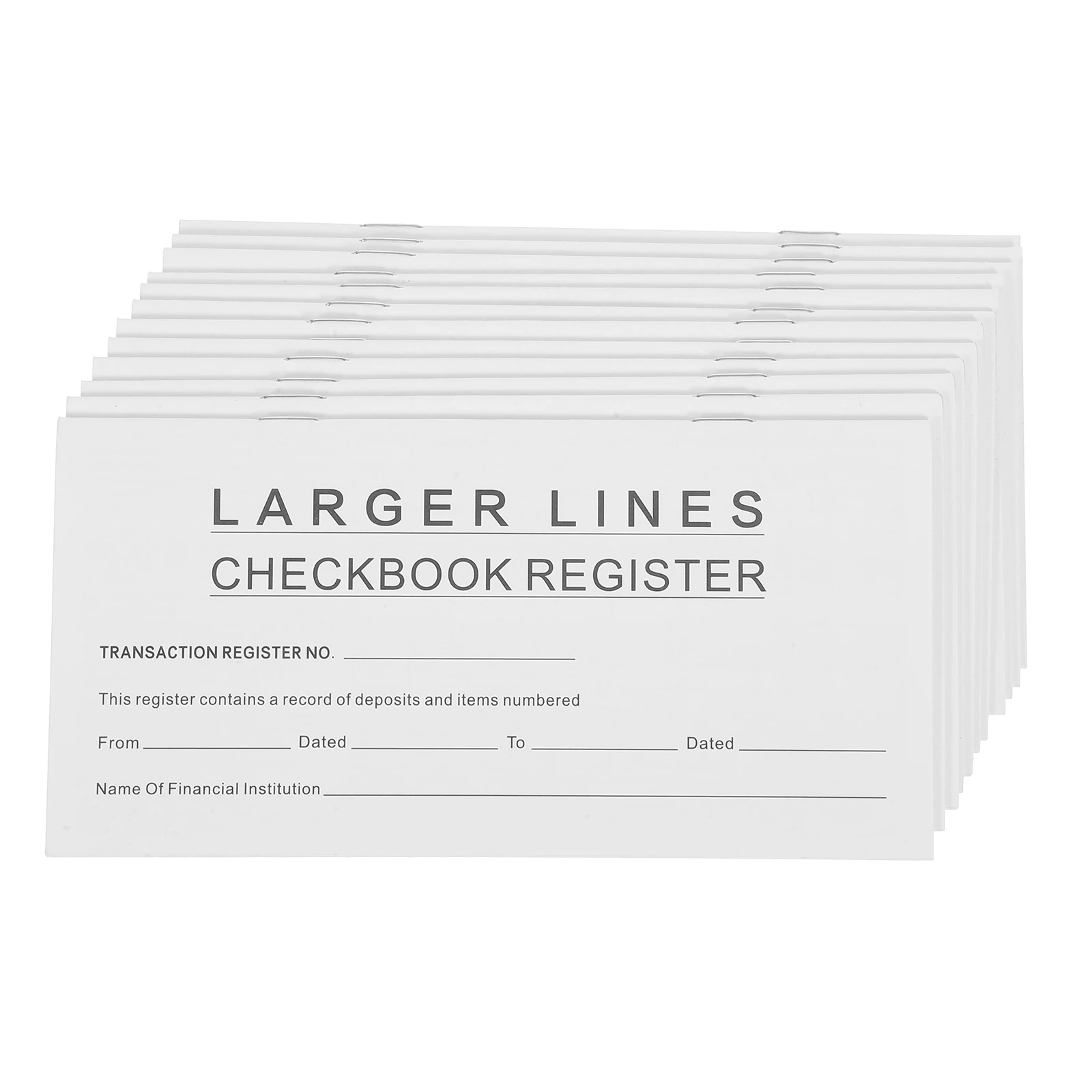 

12pcs Account Book Check Register Ledger Books Banknote Registers for Checkbook Personal Checks Transaction Secretarial Desk