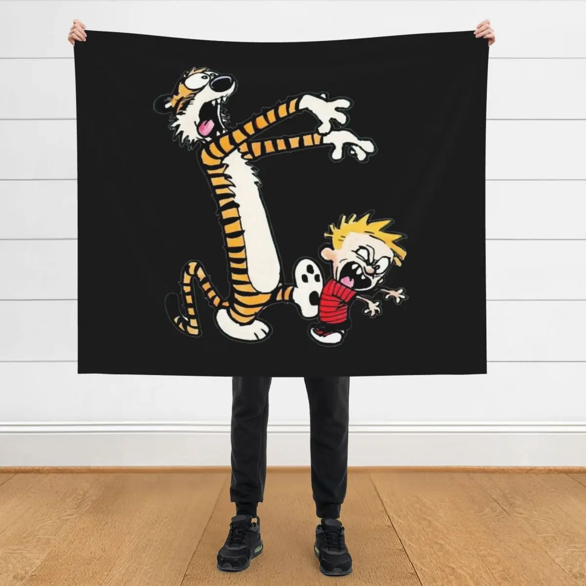 

BEST SELLER - Calvin And Hobbes Merchandise Perfect Throw Blanket Sofa Quilt For Sofa Thin Blankets Sofas Of Decoration Blankets