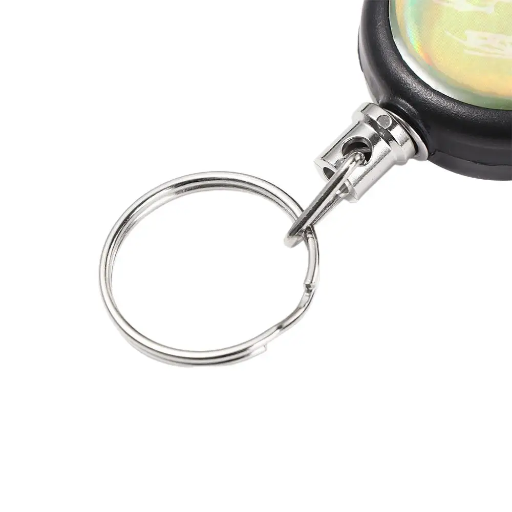 1pcs Elastic Key Chain TAD Steel Rope Burglar Tool Belt Money Retractable Key Recoil Ring Pull Chain Clip