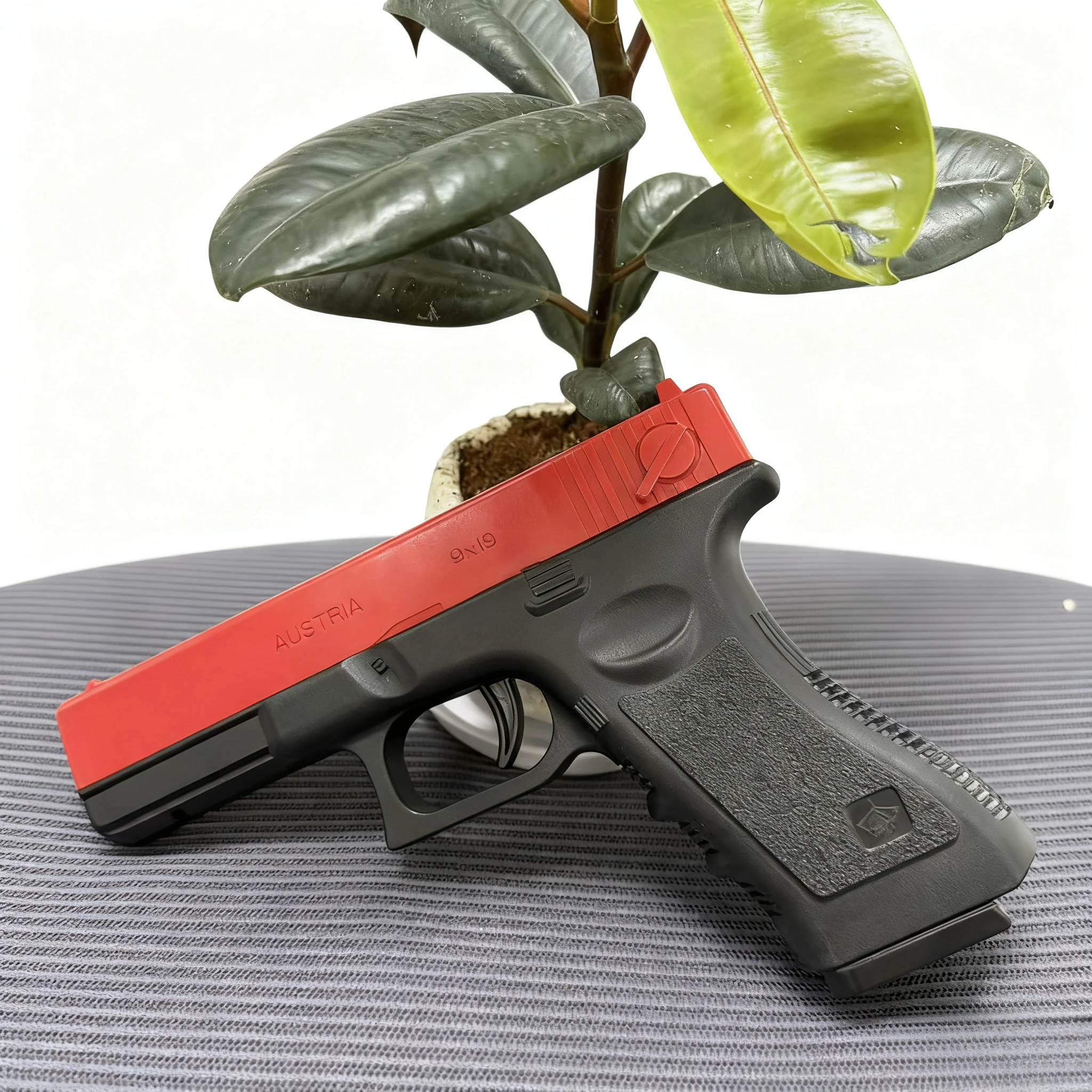 Pistola de balas suaves Airsoft Manual G17, pistola de juguete, revista inferior con láser, juego CS para deportes al aire libre, regalo para niños y adultos