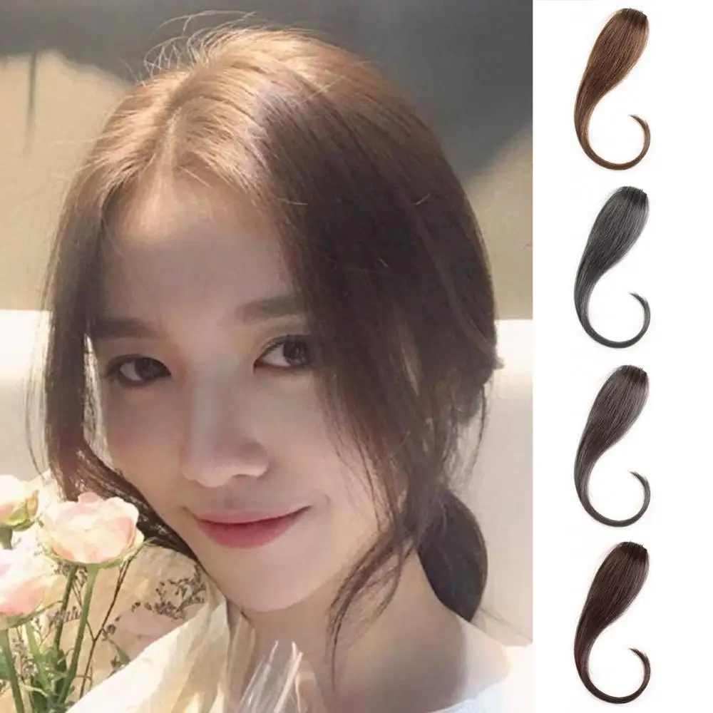 

Natural Forehead Clip In Hair Fake Fringes Air Bangs Wig Piece Comic Bangs Invisible Wig Fringe False Hairpiece Hair Extension