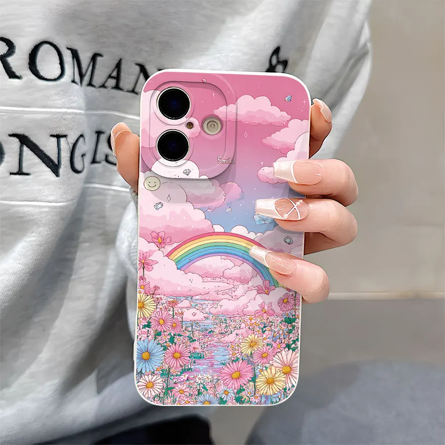 Capa de telefone macia TPU fosco Angel Eye, compatível com proteção Plus360 graus para iPhone 17 a 11 Pro Max