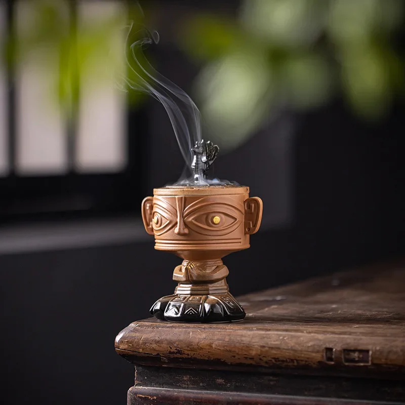 Sanxingdui incense burner household indoor sandalwood  incense burner merchandise incense products aromatherapy