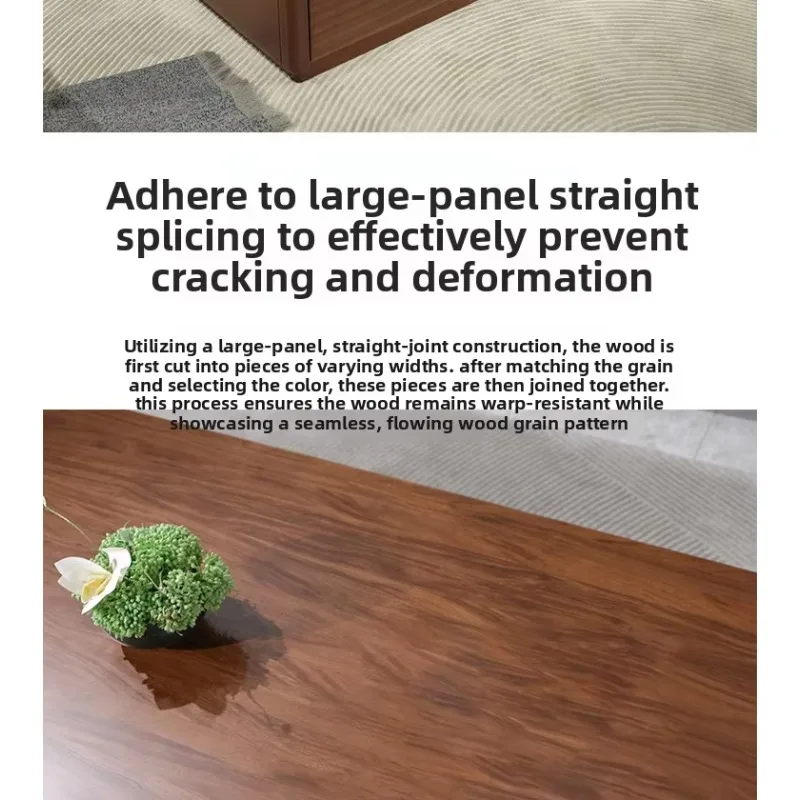 LH New Chinese Ebony Coffee Table Storage Long Coffee Table Tea Table Modern Solid Wood Furniture