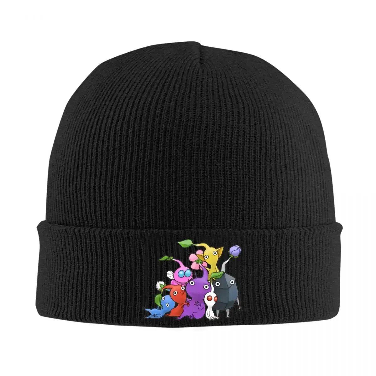 Pikmin-gorros de punto de dibujos animados para hombre y mujer, gorros de invierno, gorros de acrílico para videojuegos, gorro cálido para niños