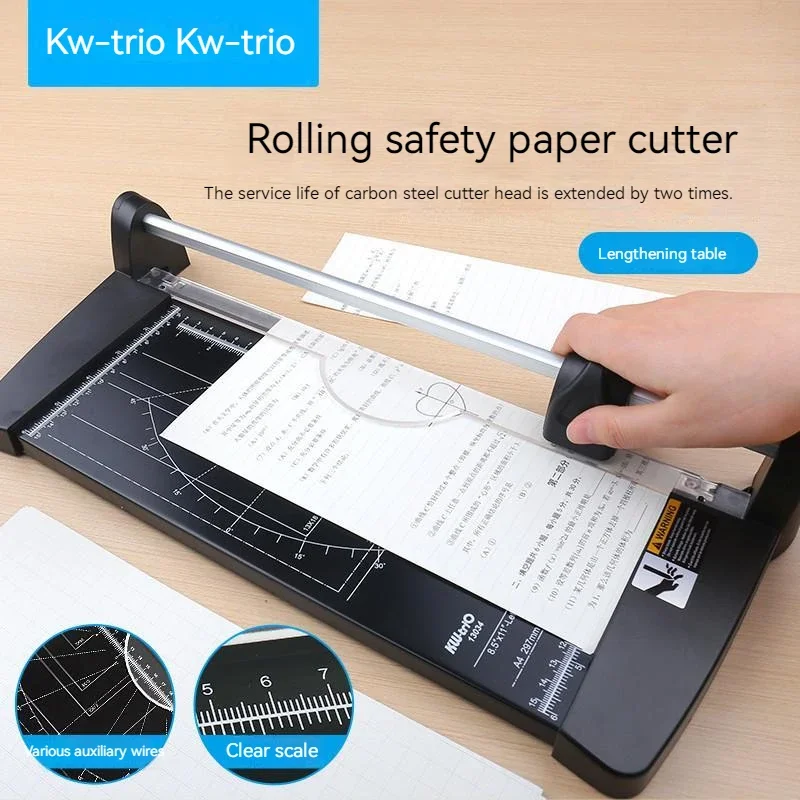 Precision Paper Cutter Paper Knife, Foto Trim Scrapbook DIY, portátil Alloy Cutting Tool, Almofada de corte, Home Office Supplies, A4-A2