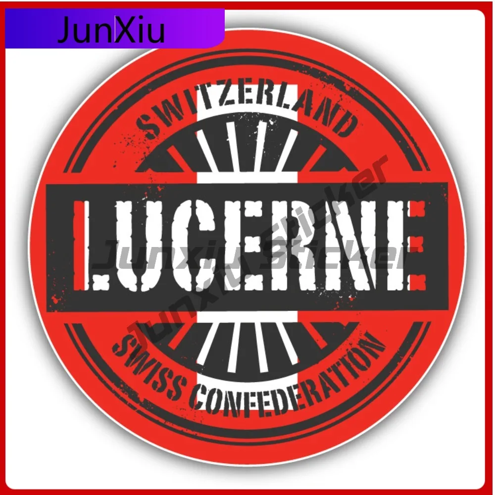

Lucerne Switzerland World New Must Have Vinyl Modern Window Decal Decoration Waterproof Car Laptop Bumper Auto Exterior Gift