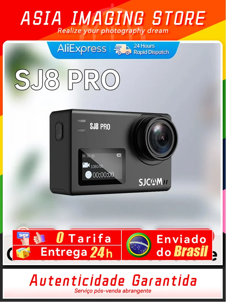 SJCAM Flagship SJ8 Pro Action Camera 4K60FPS FHD Video 8× Digital Zoom 30M Waterproof 5G WiFi 2.33