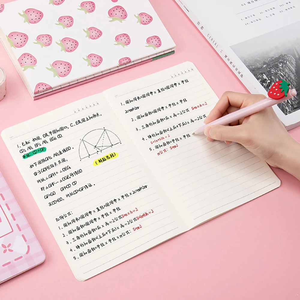 A5 30Sheets Cartoon Notes Daily Homework Notepad Notebook Kawaii Planner for Student Drawing Korean Stationery School Supplies