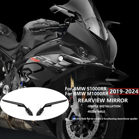 BMW S1000RR M1000RR 2019-2024 Алюминиевые Зеркала Заднего Вида Регулируемые Боковые Зеркала Для Мотоциклов Аксессуары Для Улу...