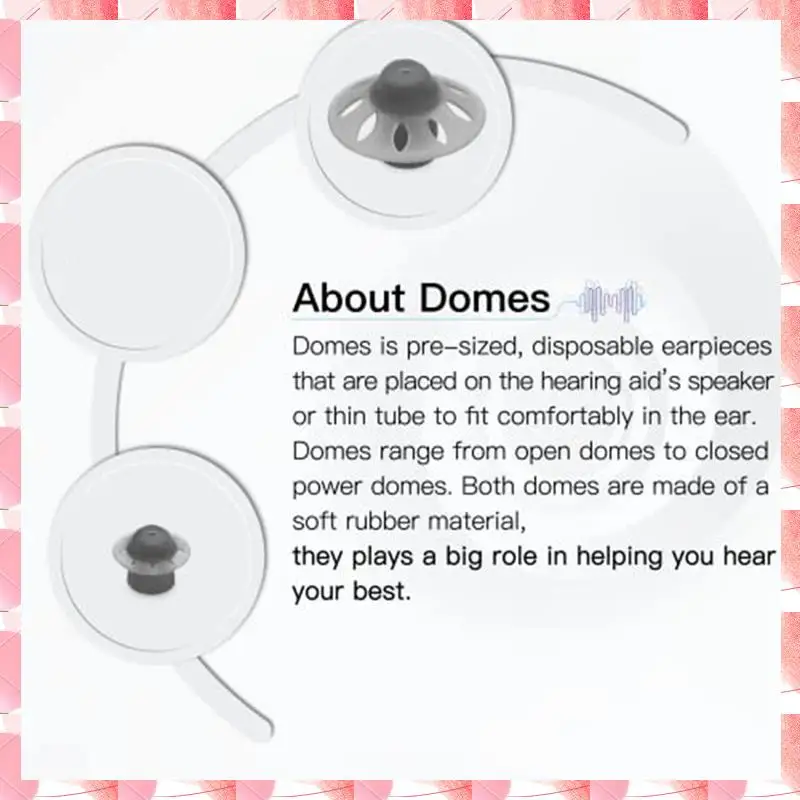 JAJA Hearing Aid Domes For Phonak Marvel & Paradise RIC BTE Models SDS 4.0 Open Dome 20 Pcs Pack