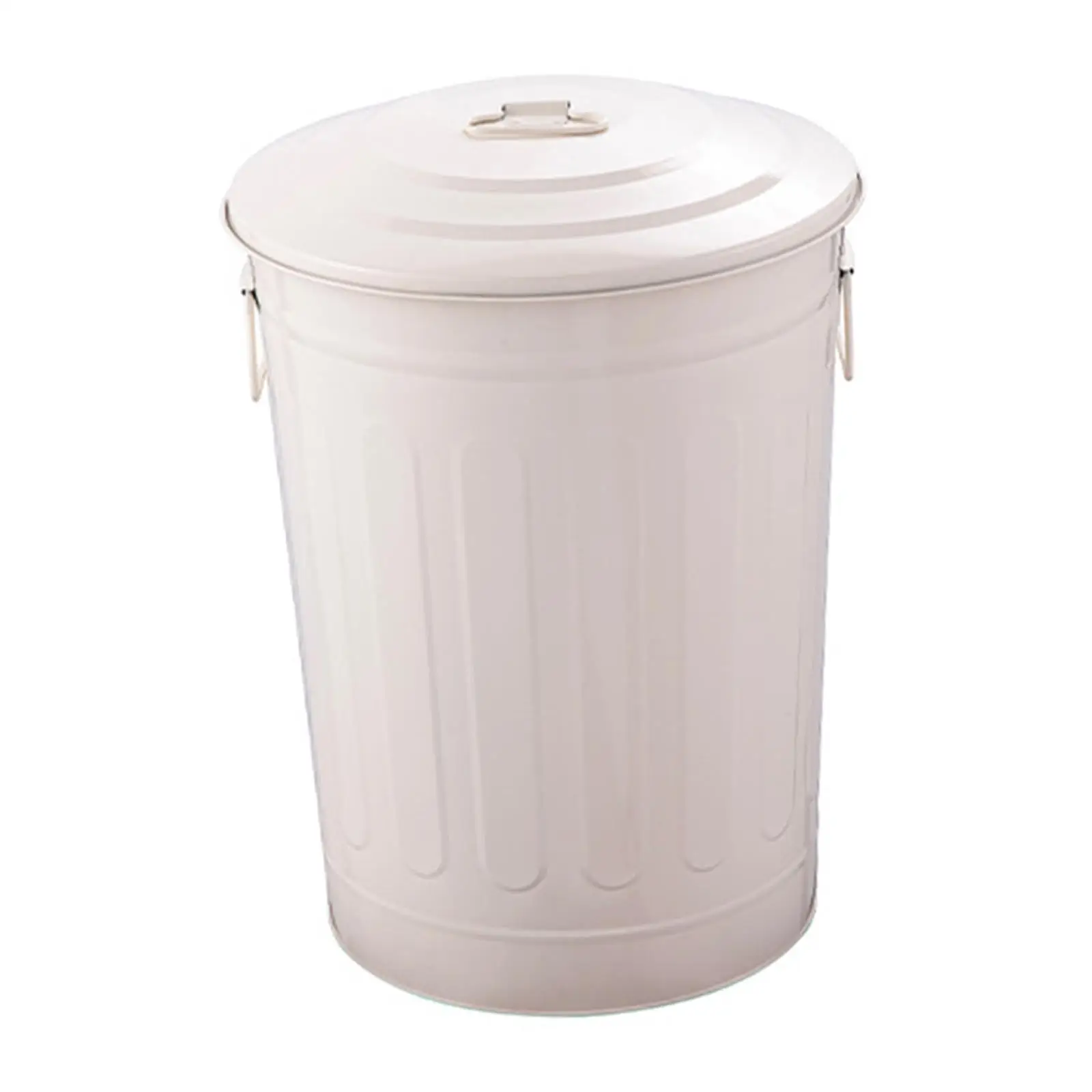 

Metal Trash Can Covered Garbage Container Bucket Iron Garbage Can Compost Bin with Seal Lid for Yard Kitchen Garden Patio Farm