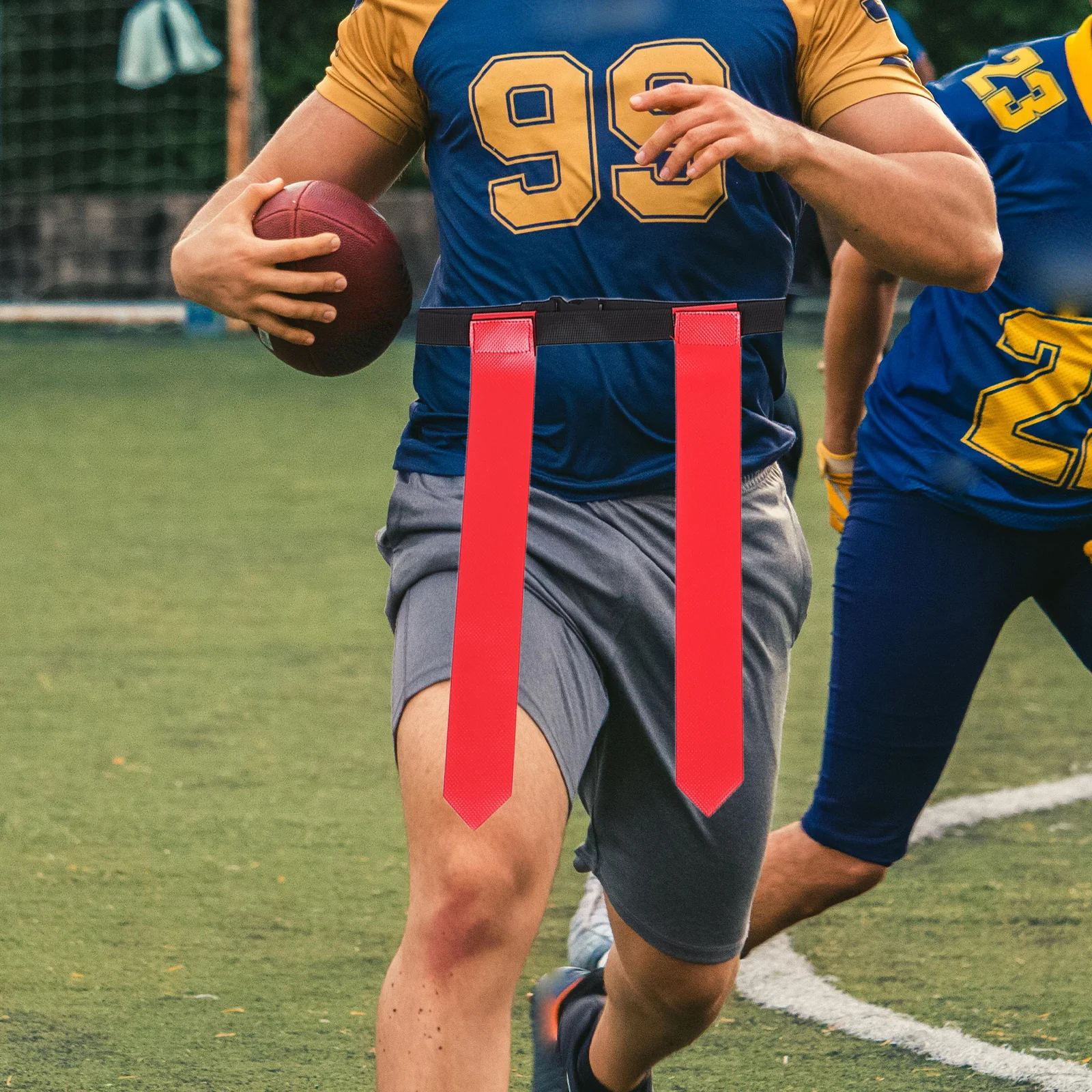 

14pcs Flag Football Belts Waist Flag Set For Teens Adults Lightweight Durable Quick Release Adjustable Belt For Youth