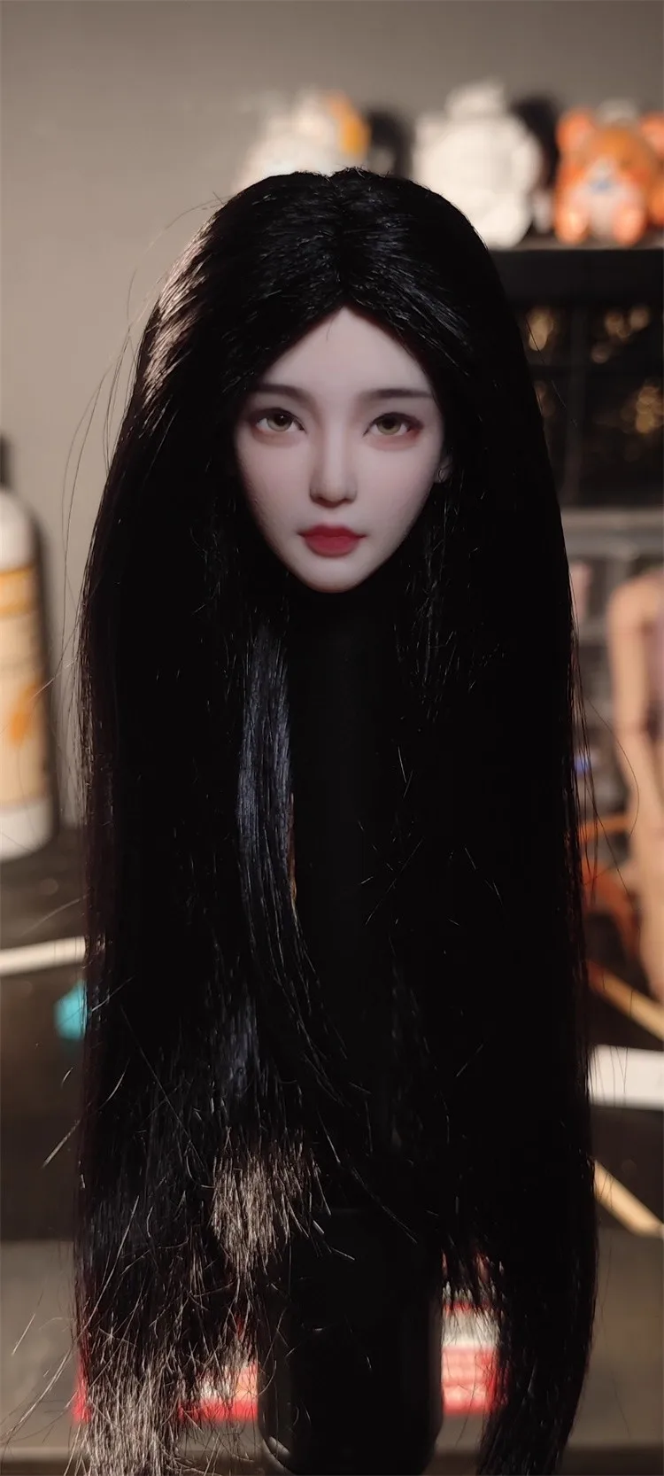 O coração para 1/6 de julho soldado cabeça feminina escultura modelo acessórios de brinquedo cabem corpo de figura de ação de 12 ''em estoque