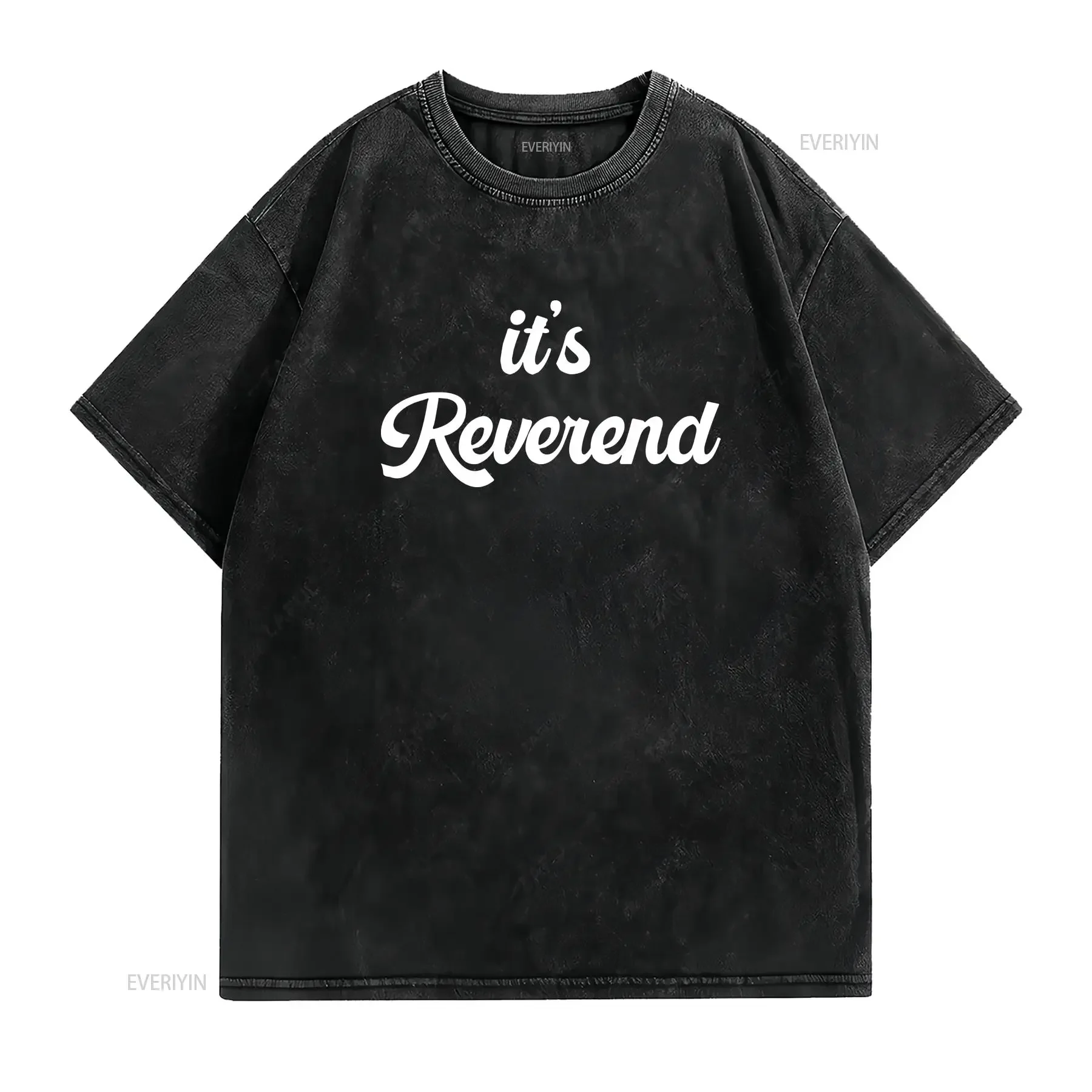 Minister Clergy for Pastor Jersey  T Shirt Priest Ordination vintage Washed homme Versatile Comfortable fashion Stylish Soft