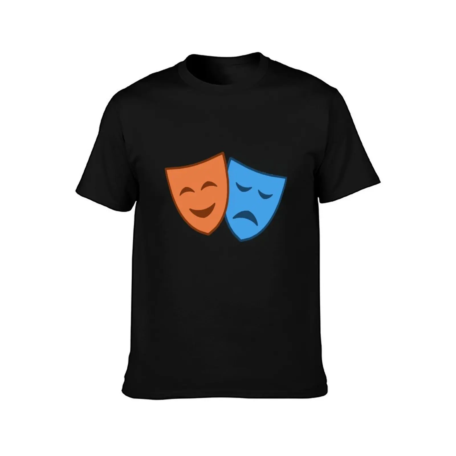 Comedy/ Tragedy Masks T-Shirt Independence Day Short Sleeve T-Shirt view 2