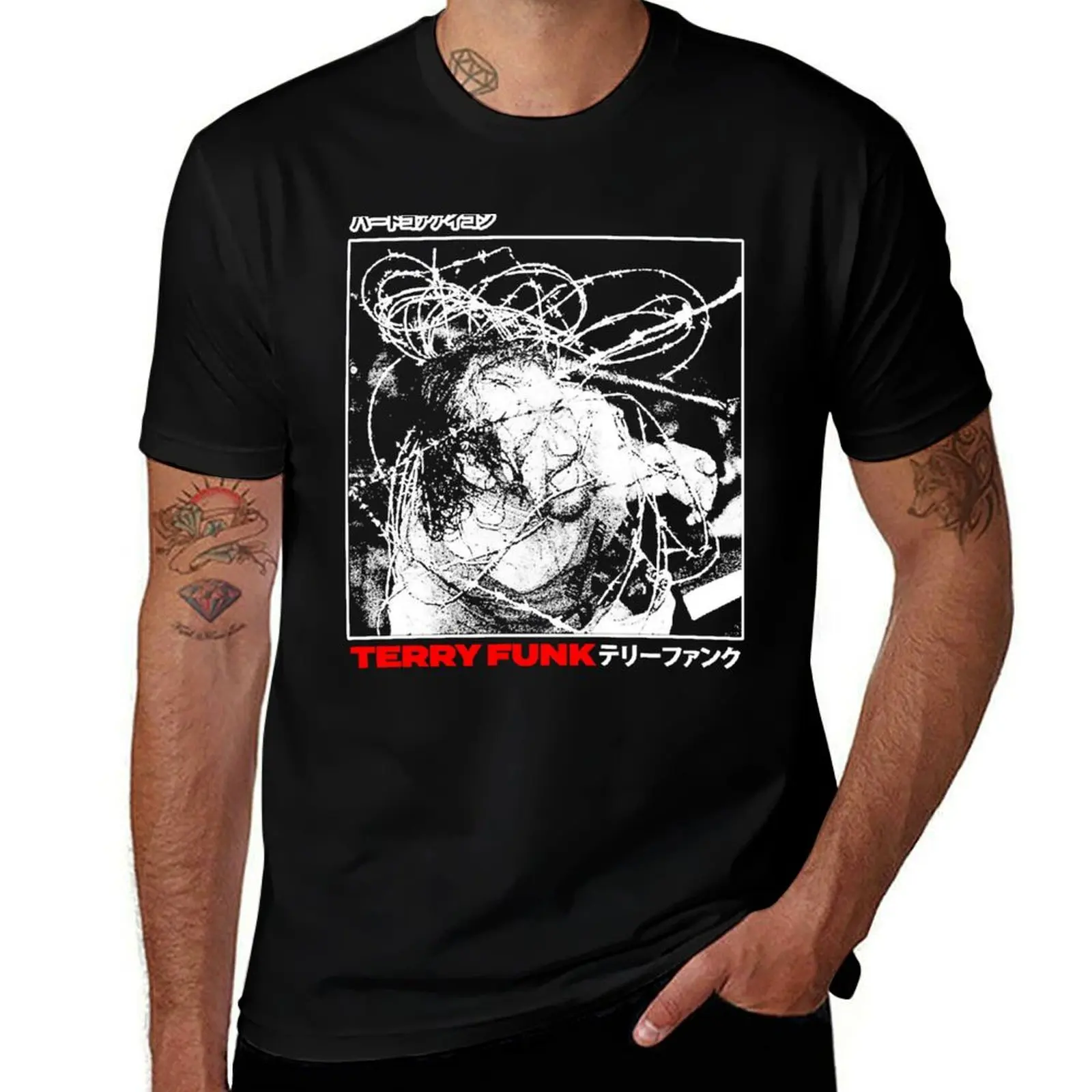 Terry wcw Funk T-Shirt UV Sun Protection Tee Shirt T-Shirt