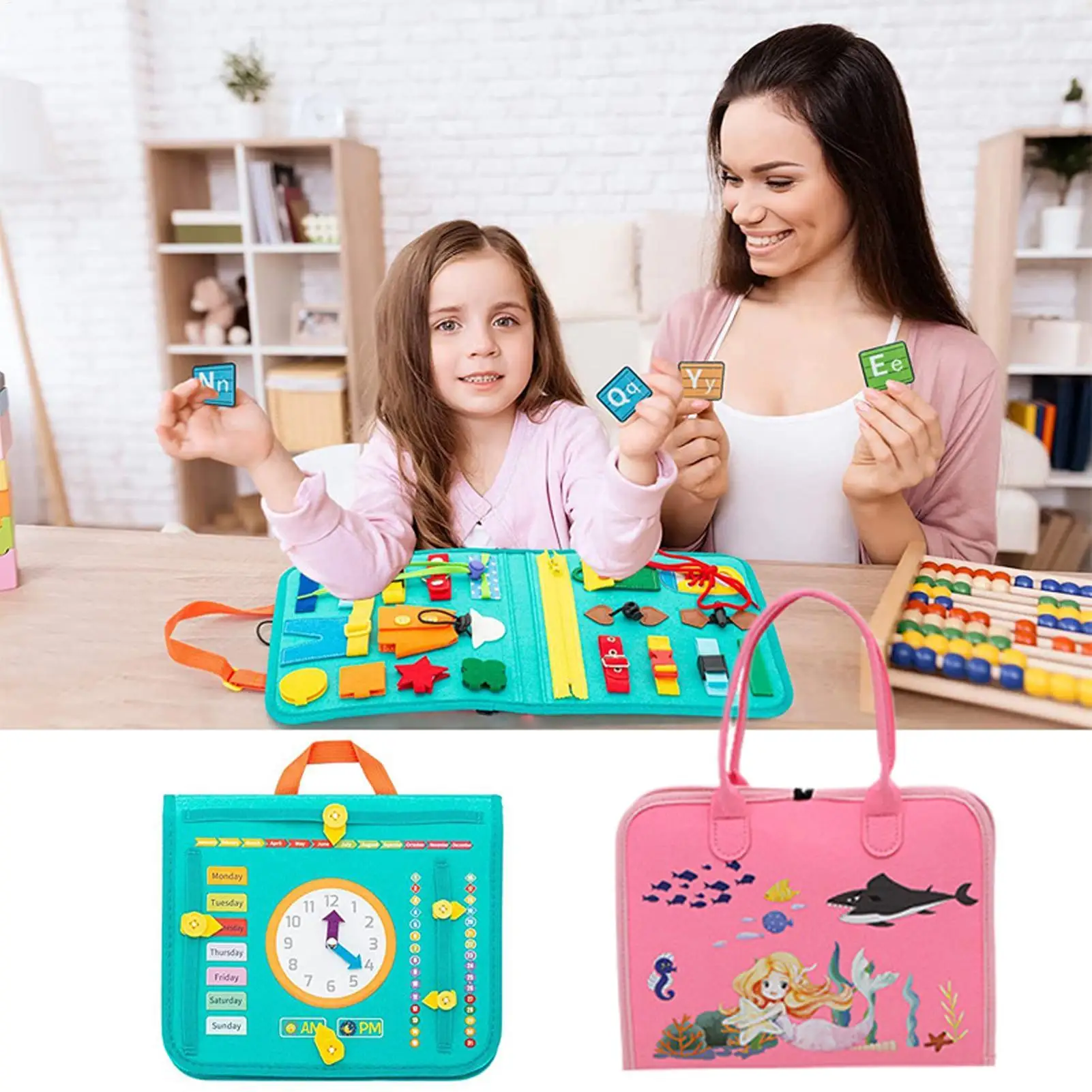 Zintuiglijk bord Educatieve activiteiten voor kinderen Educatief speelgoed voor fijne motoriek voor jongens Meisjes Thuis Vliegtuig Auto Reizen Kleuterschool