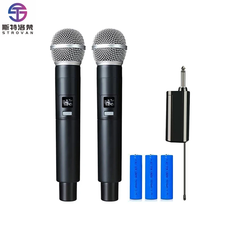 

Professional Dynamic Wireless Cardioid Plastic KTV Microphone Handheld Stage Performance for Home Karaoke