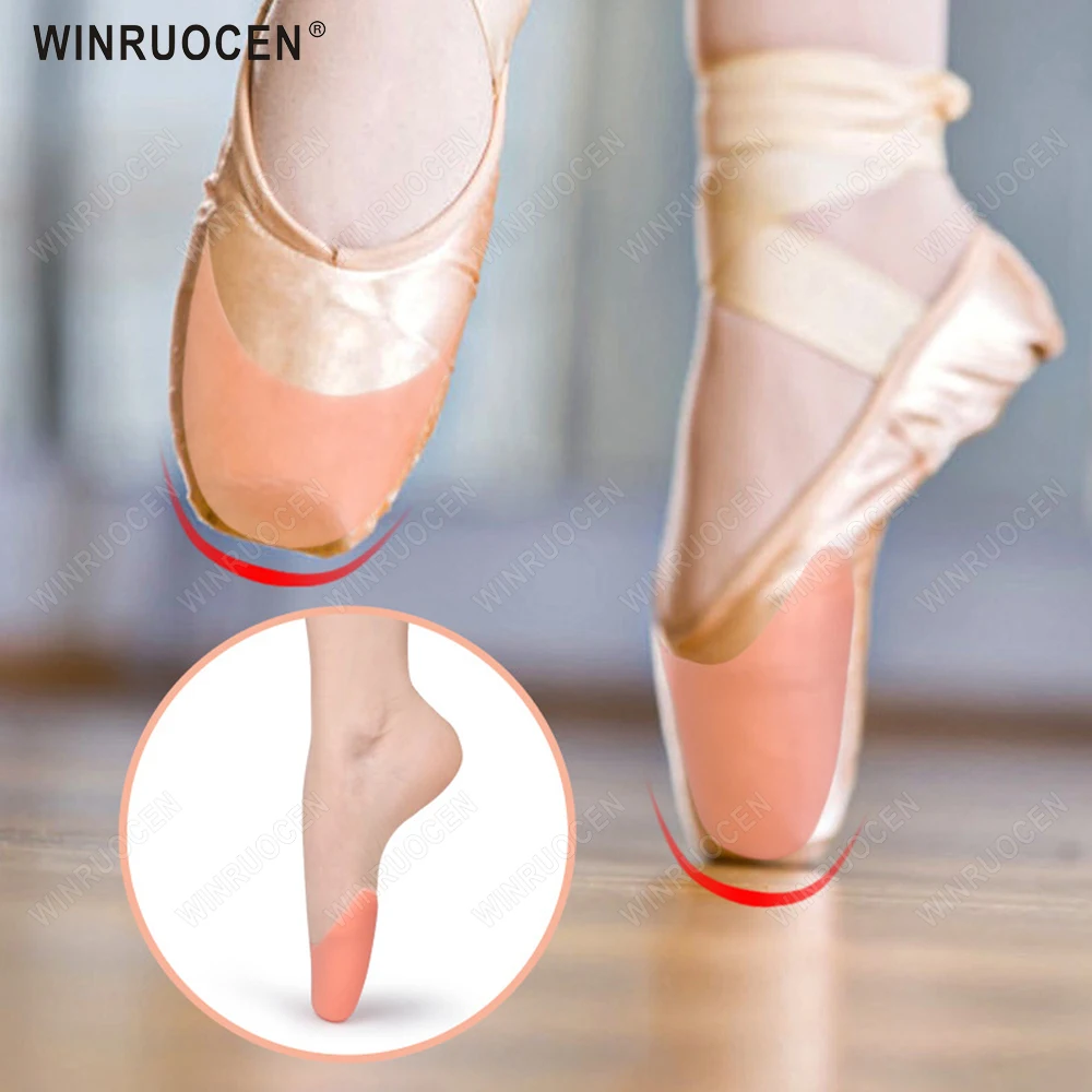 

1 Pair Toe Protector Silicone Gel Pointe Toe Cap Cover Toes Soft Pads Protectors For Ballet Shoes Girls Women Foot Care Tools