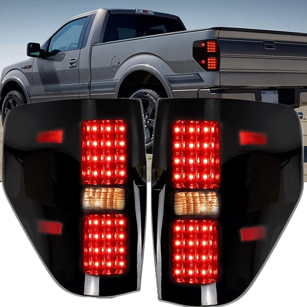 Car LED Tail Light For Ford F-150 F150 Raptor 2009 2010 2011 2012 2013 2014 Rear Brake Reverse Turn Signal TaillightS Assembly