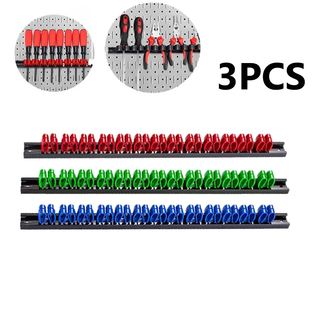 

3 шт., органайзер для хранения инструментов, настенное крепление, пластиковый гаечный ключ, органайзер для отверток, стойка для хранения, держатель для домашних мастерских