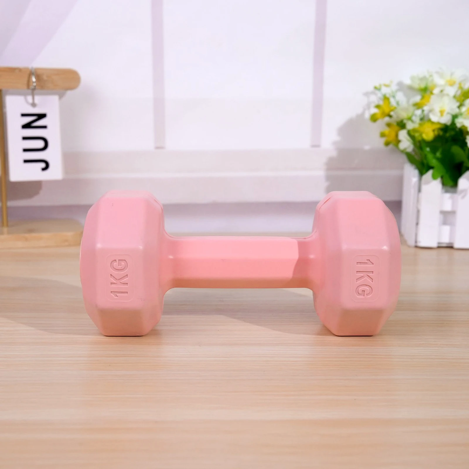 Female Fitness Hexagonal Dumbbell Non-slip Hold Odorless Dumbbell for Female Women Teens Sports