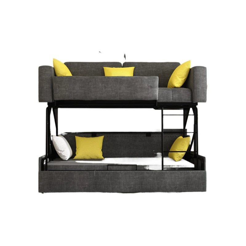 

Folding sofa bed upper and lower beds dual-purpose living room dismantling and washing sofa bunk bed integrated dual-purpose