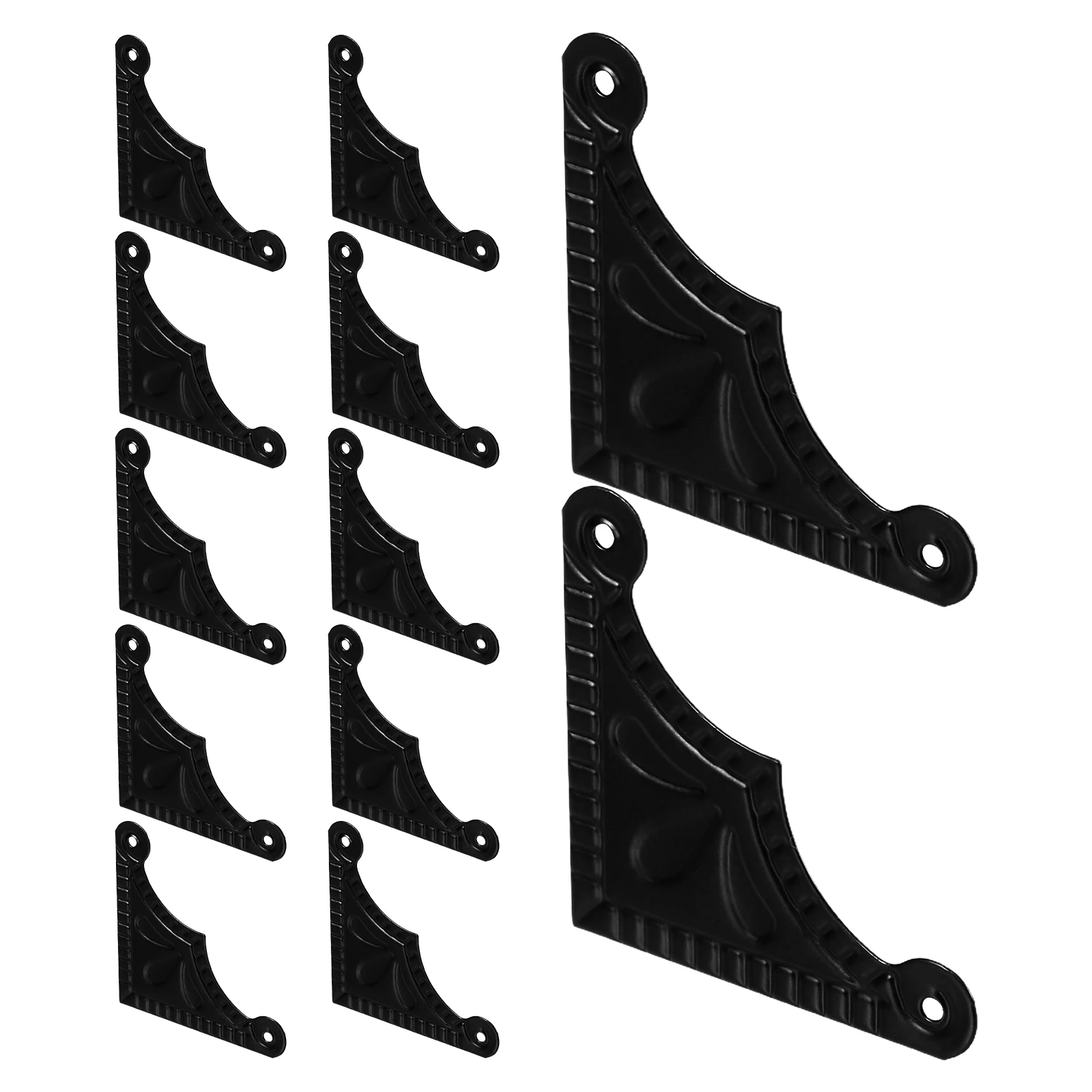 

20pcs Iron Corner Protectors Rustic Vintage Metal Box Guards Decorative Wood Furniture Edge Covers L-Shaped Safety Protectors