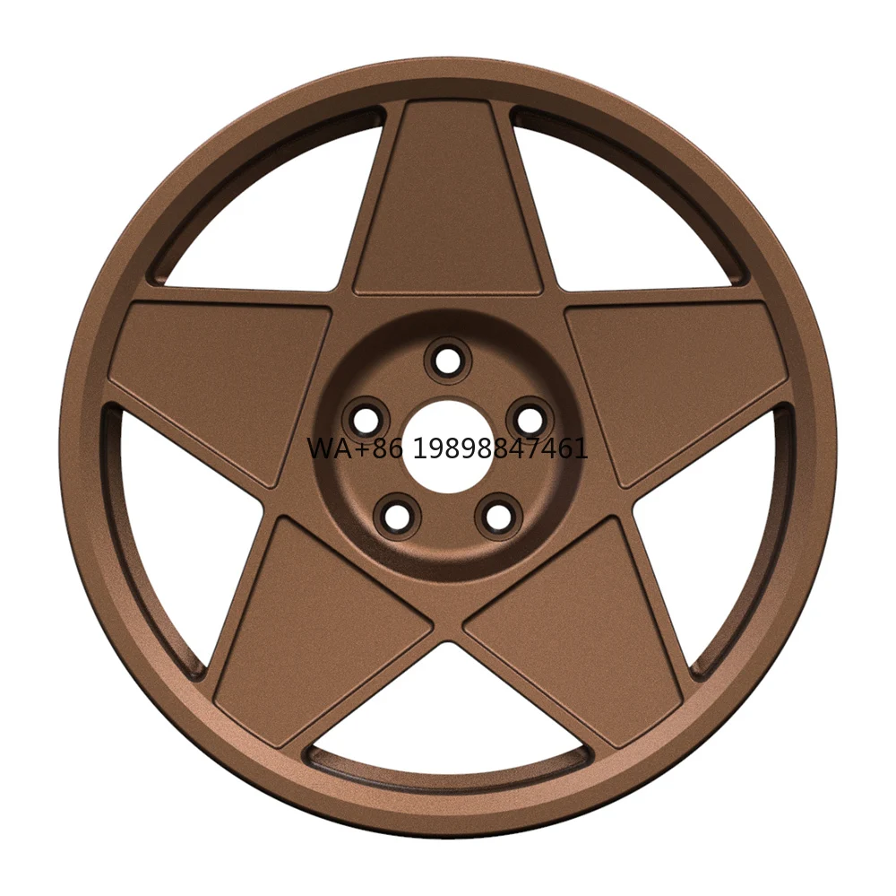 

Custom Five Star Shaped Bronze Forged 1 Piece Wheels 18 Inch 5x110 Forged Alloy Wheels Rims for Alfa Romeo