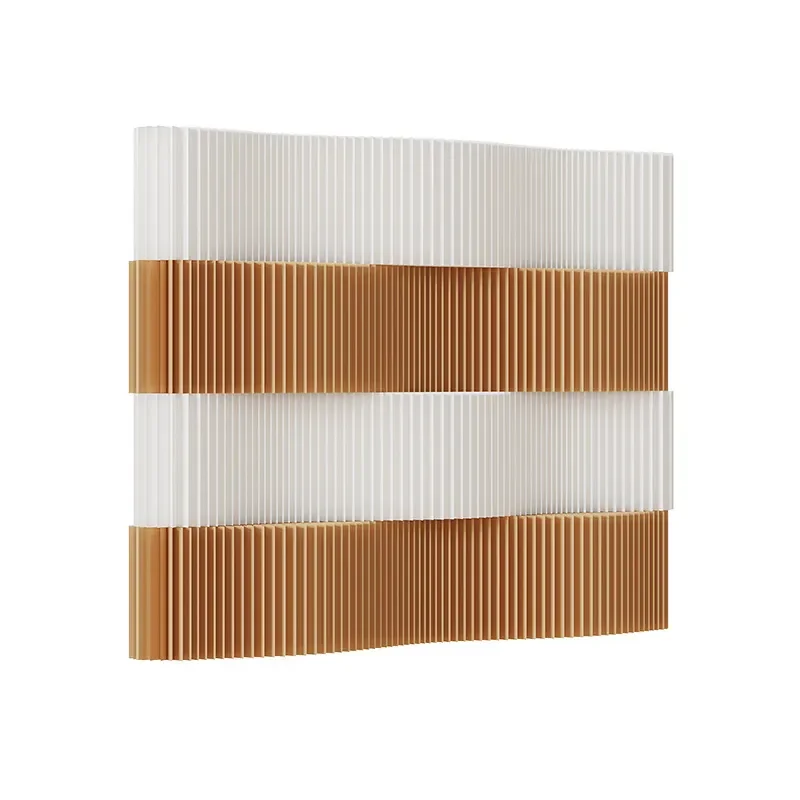 Modular Paper Wall Partition Art Screen Layered Decorative Divider for Exhibition Hall Colorful Free Standing Room Separator