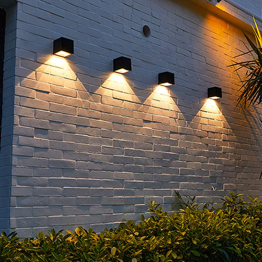 Strong Brightness Solar Wall Light Outdoor Waterproof Garden Porch Wall Lamp Terrace Balcony Fence Solar Wall Night Light