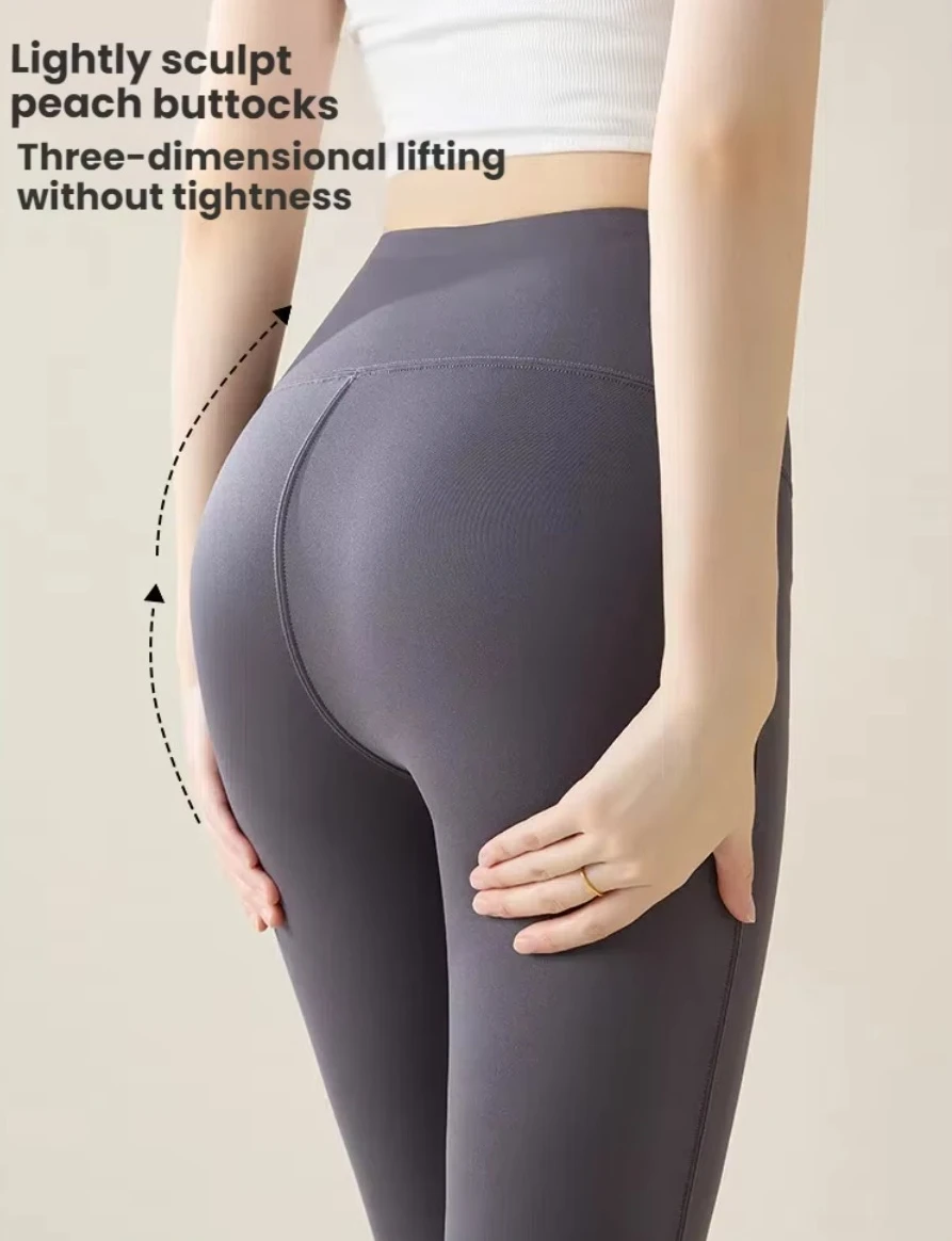 Winter-Leggings mit hoher Taille und ausgestelltem Bein für Damen, mit Fleece-Futter, Bauchkontrolle, Po-Lifting-Effekt, Yoga-Hose, dehnbare Freizeithose, Damenbekleidung – Detail 9