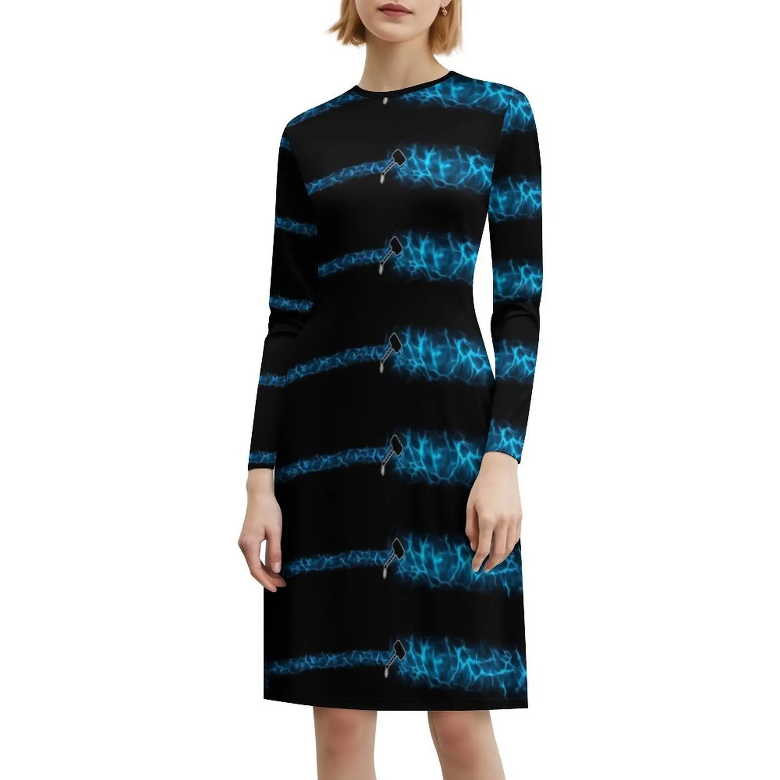 فستان مطرقة الآلهة على شكل قلب فستان أنيق للحفلات الصيفية للنساء ملابس نسائية Mjolnir #6