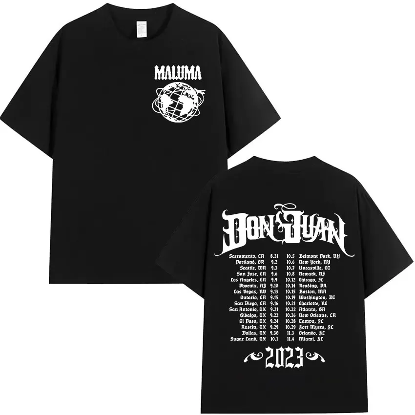 Rapper MALUMA 2024 Album Graphic T Shirt Men's Hip Hop Retro Style Short Sleeve T-shirt Fashion Oversized Cotton Tees Streetwear image 6