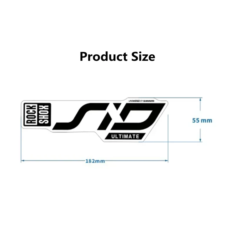 MTB Road Bike Front Fork Decals for 2020 ROCK SHOX SID Ultimate Vinyl Transparent Bottom Bicycle Cycling Sticker