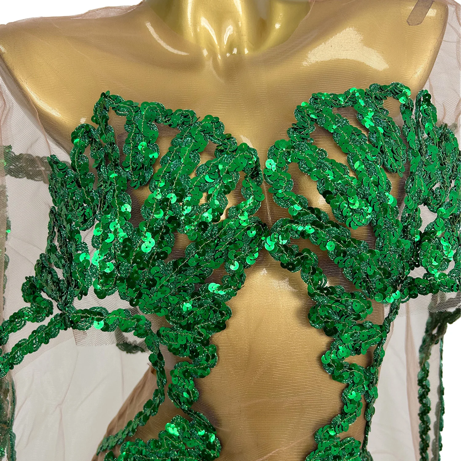 Vestido largo de fiesta de banquete con lentejuelas brillantes, trajes de Stripper para mujer, vestido de cena transparente para mujer, vestido Maxi de noche para graduación